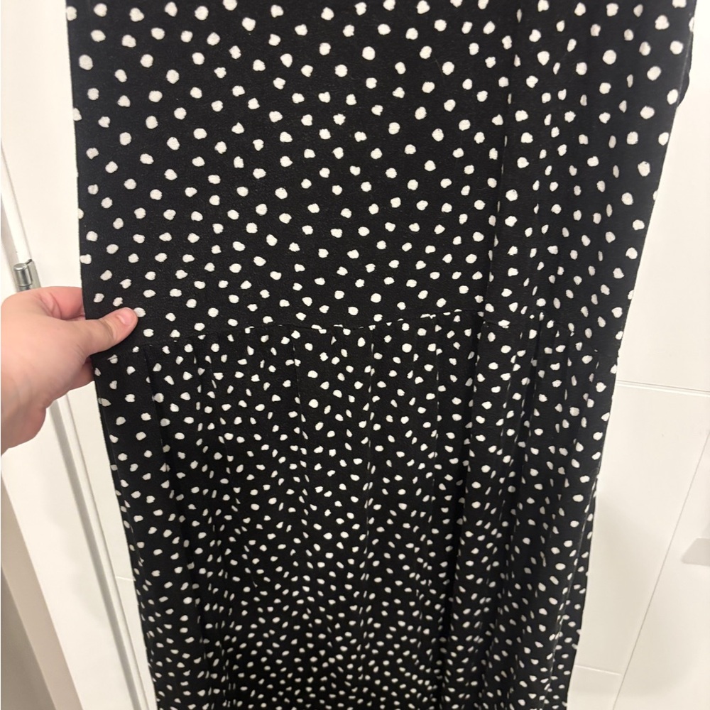 Lily Morgan Black Polka Dot Sleeveless Maxi Dress - Picture 3 of 5